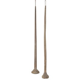 DKD Home Decor Decoración Teca Batidor Antiguo Natural 79x10x10 cm