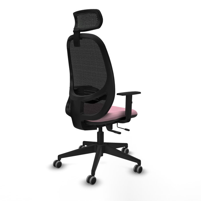 PIQUERAS Y CRESPO Silla de oficina Cilanco Rosa con mecanismo Sincro/Traslack