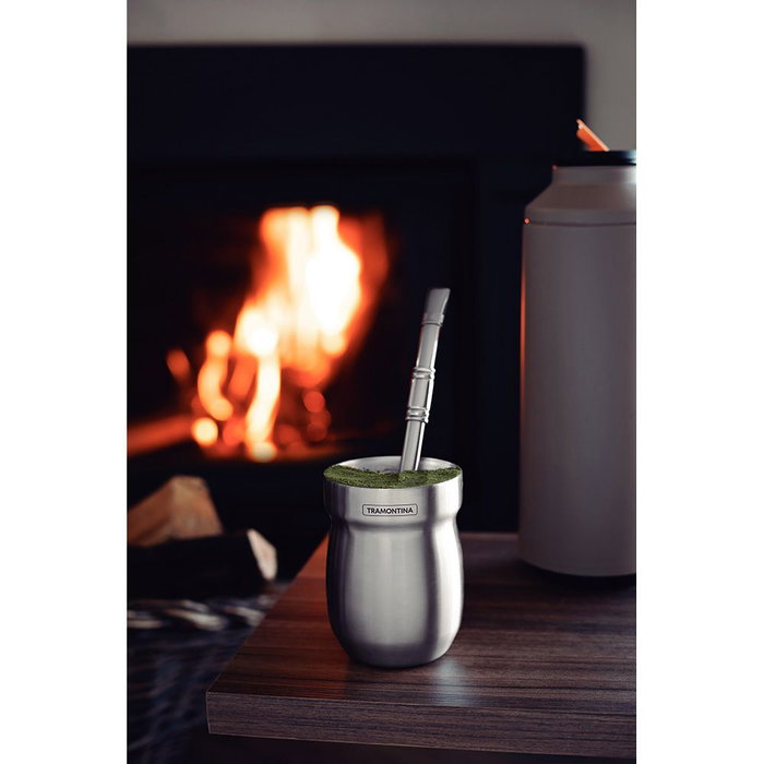 Tramontina Recipiente para Mate de Acero Inoxidable 240 ml