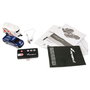 AMEWI RC Pickup 22680 con Caravana, Die-Cast Metal 1:64, Listo para Usar (RTR), Azul y Blanco, Radio Control 2.4 GHz, Batería Recargable, Para Niños +6 Años