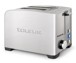 Taurus Tostadora MyToast II Legend 960646000, Acero Inoxidable, 850W, 2 Ranuras Variable, Función Descongelar/Recalentar