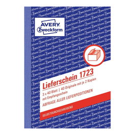 AVERY Zweckform Formulario de albarán con comprobante de recepción 1723