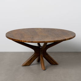 Mesa Centro Madera de Mango Salón 100 X 100 X 46 cm