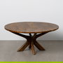 Mesa Centro Madera de Mango Salón 100 X 100 X 46 cm