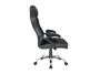 Equip 651016 Silla de Oficina y Ordenador Ergonómica con Asiento y Respaldo Acolchado en Negro PU - Reposabrazos Acolchado, 5 Ruedas