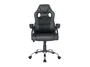 Equip 651016 Silla de Oficina y Ordenador Ergonómica con Asiento y Respaldo Acolchado en Negro PU - Reposabrazos Acolchado, 5 Ruedas