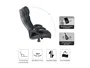 Equip 651016 Silla de Oficina y Ordenador Ergonómica con Asiento y Respaldo Acolchado en Negro PU - Reposabrazos Acolchado, 5 Ruedas