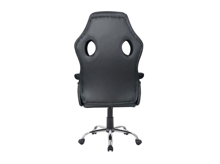 Equip Silla Oficina 651016 Negra, Respaldo Acolchado, Diseño Ergonómico, Reposabrazos, Giratoria