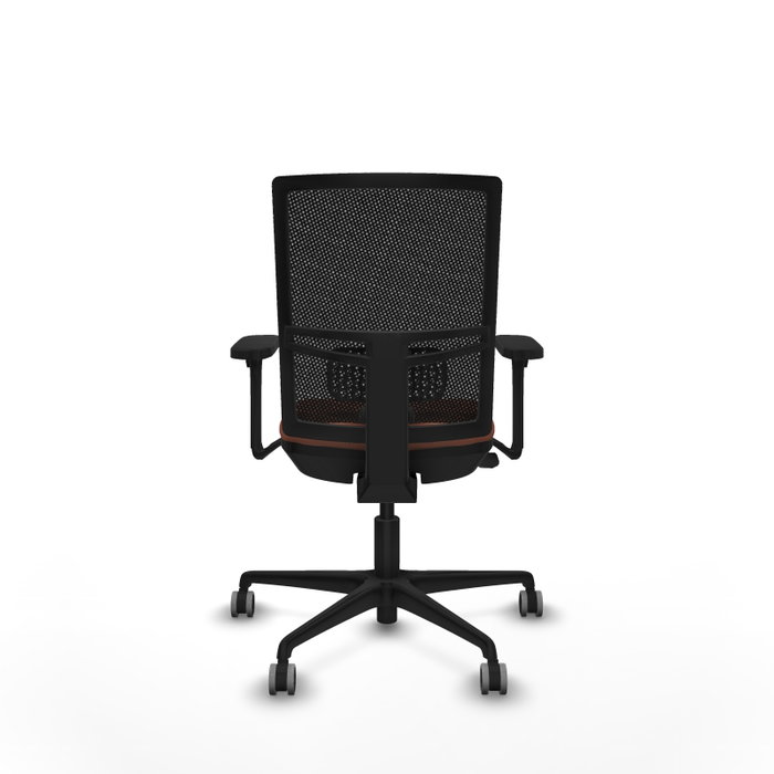 PIQUERAS Y CRESPO Silla de oficina Yunquera con mecanismo Sincro/Traslack, Marrón y Negro