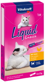 Vitakraft Snack Líquido de Pollo con Taurina para Gatos (11x6 unidades)