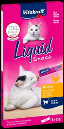 Vitakraft Snack Líquido de Pollo con Taurina para Gatos (11x6 unidades)
