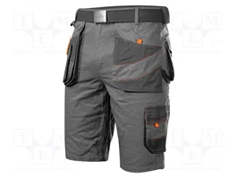 NEO TOOLS Pantalones cortos protectores slim gris XXL