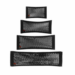 Black+Decker Red de almacenamiento para automóvil 4 piezas Negro