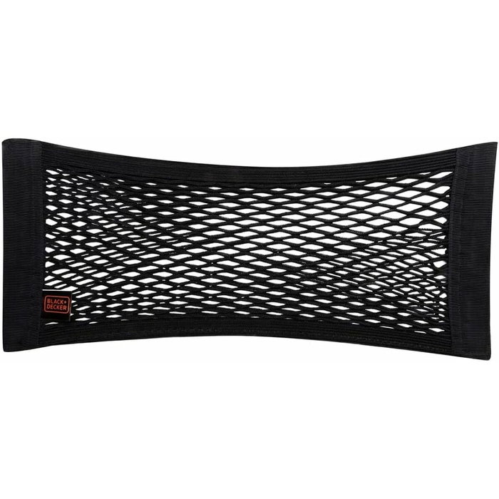 Black+Decker Red de almacenamiento para automóvil 4 piezas Negro