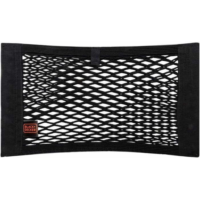 Black+Decker Red de almacenamiento para automóvil 4 piezas Negro