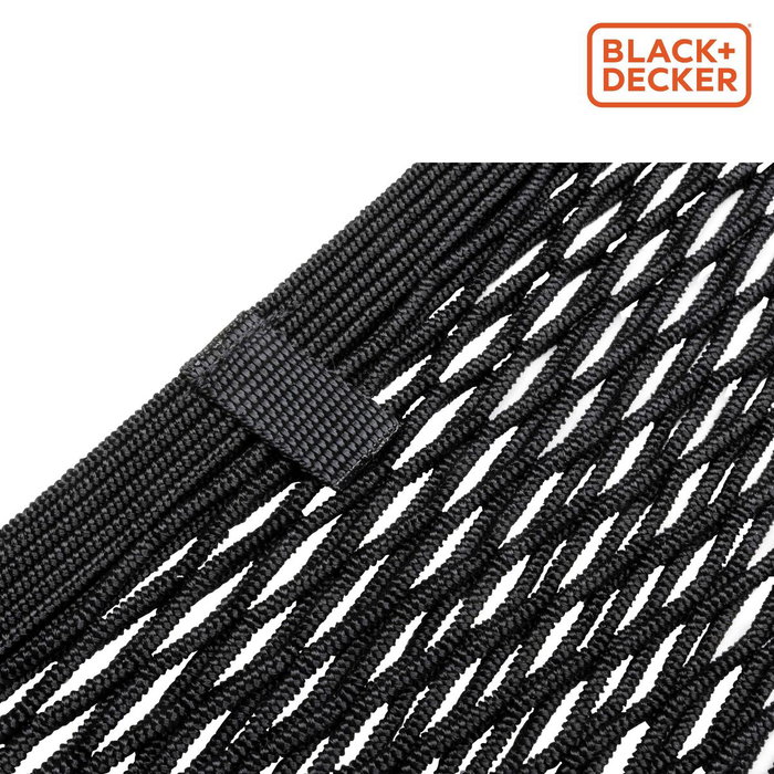 Black+Decker Red de almacenamiento para automóvil 4 piezas Negro