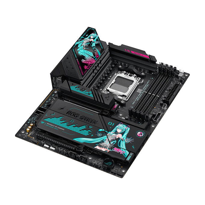 ASUS ROG STRIX X870E-H GAMING WIFI7 Hatsune Miku Edition ATX Placa Base AM5 AMD X870E, HDMI, USB4, 4xM.2, DDR5, Wi-Fi 7