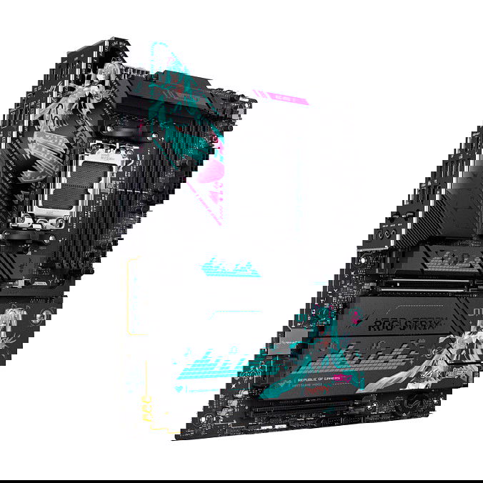 ASUS ROG STRIX X870E-H GAMING WIFI7 Hatsune Miku Edition ATX Placa Base AM5 AMD X870E, HDMI, USB4, 4xM.2, DDR5, Wi-Fi 7