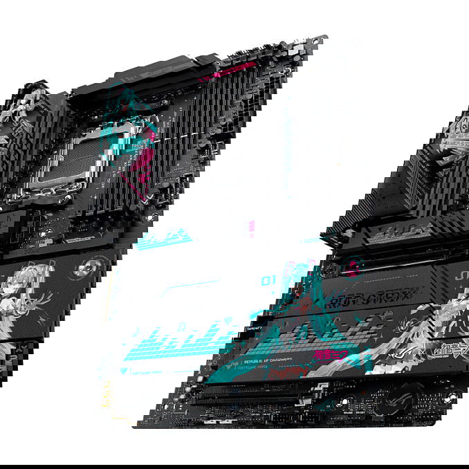 ASUS ROG STRIX X870E-H GAMING WIFI7 Hatsune Miku Edition ATX Placa Base AM5 AMD X870E, HDMI, USB4, 4xM.2, DDR5, Wi-Fi 7