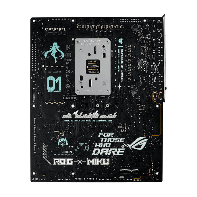 ASUS ROG STRIX X870E-H GAMING WIFI7 Hatsune Miku Edition ATX Placa Base AM5 AMD X870E, HDMI, USB4, 4xM.2, DDR5, Wi-Fi 7
