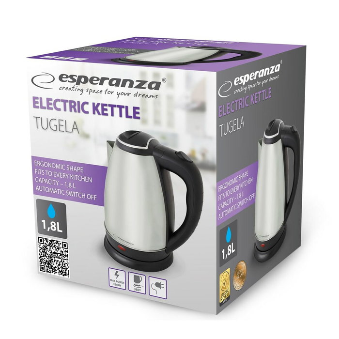 Esperanza EKK104X Tetera Eléctrica 1.8L 2200W - Negro y Multicolor Esperanza EKK104X Tetera Eléctrica 1.8L 2200W - Negro y Multicolor