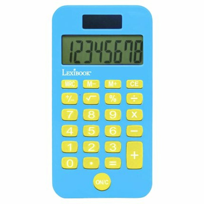 LEXIBOOK Calculadora de bolsillo Stitch Disney con funda protectora