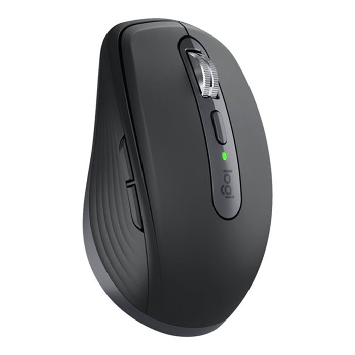 Logitech Ratón Inalámbrico MX Anywhere 3S Grafito, Sensor Darkfield, Silencioso, Multidispositivo, Carga USB-C, Precisión Hasta 8000ppp
