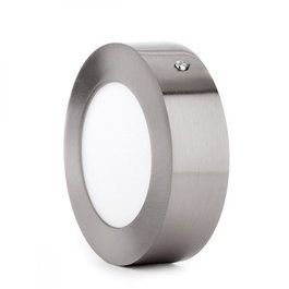 Luminaria de techo LED 6W 600Lm 6000K Circular Níquel Satinado