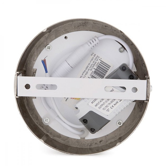 Luminaria de techo LED 6W 600Lm 6000K Circular Níquel Satinado Luminaria de techo LED 6W 600Lm 6000K Circular Níquel Satinado
