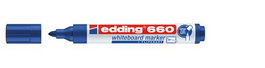 EDDING 660 Marcador para Pizarra Azul Punta Cónica (Set de 10)