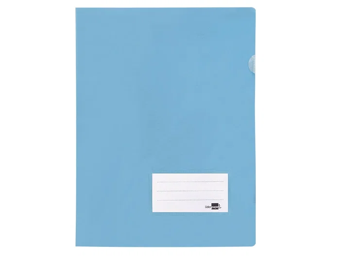 Liderpapel Carpeta Dossier Uñero Celeste Opaco Polipropileno A4 180 micras