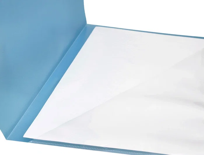 Liderpapel Carpeta Dossier Uñero Celeste Opaco Polipropileno A4 180 micras