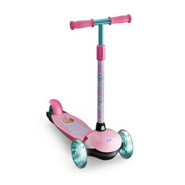 Barbie Patinete 3 Ruedas con Luces LED para Niños de 2 a 6 Años Ajustable y Plegable