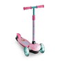 Barbie Patinete 3 Ruedas con Luces LED para Niños de 2 a 6 Años Ajustable y Plegable