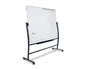 Rocada Pizarra Blanca Vitrificada Magnética Volteable Doble Cara 90x120 cm con Soporte y Ruedas