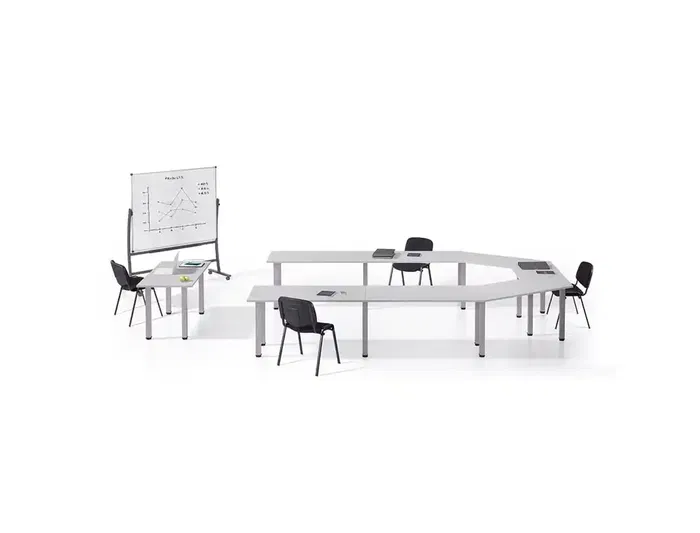 Rocada Pizarra Blanca Vitrificada Magnética Volteable Doble Cara 90x120 cm con Soporte y Ruedas