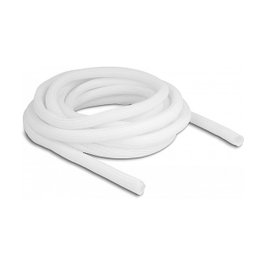 DeLOCK Funda trenzada de cierre automático 5 m x 13 mm blanco