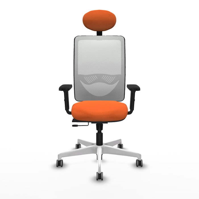 PIQUERAS Y CRESPO Silla de oficina Zulema Naranja y Blanco PIQUERAS Y CRESPO Silla de oficina Zulema Naranja y Blanco