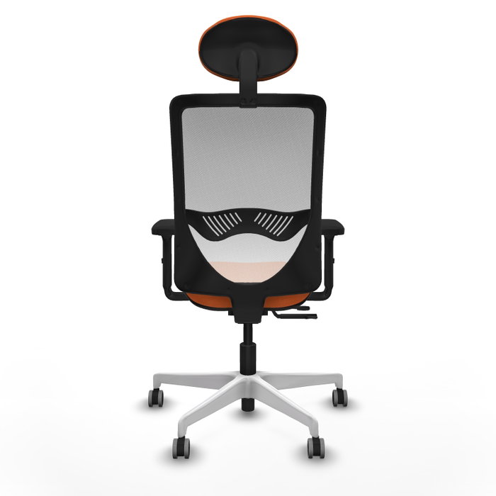 PIQUERAS Y CRESPO Silla de oficina Zulema Naranja y Blanco PIQUERAS Y CRESPO Silla de oficina Zulema Naranja y Blanco