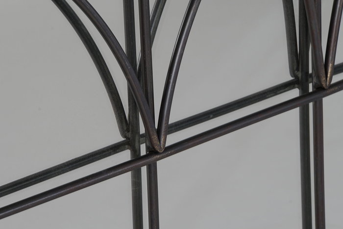 DKD Home Decor Espejo de Metal Negro 76x76 cm