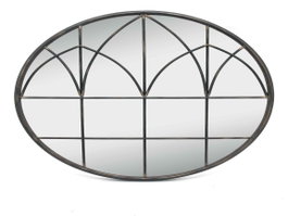 DKD Home Decor Espejo de Metal Negro 76x76 cm