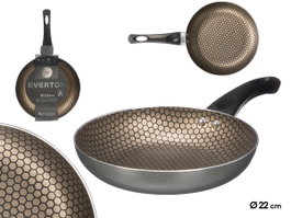 KINVARA Sartén Antiadherente Panal 22 cm Negro-Gris