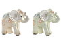 DKD Home Decor Figura de Elefante en Resina, Surtido de 2 Piezas