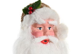 DKD Home Decor Colgante Navidad Tradicional Blanco Natural Papa Noel 6 x 30 x 17 cm (6 Unidades)