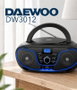 DAEWOO Radio CD con Bluetooth, USB y ecualizador - Azul