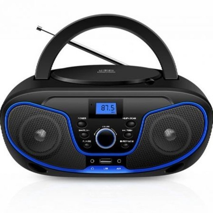 DAEWOO Radio CD con Bluetooth, USB y ecualizador - Azul