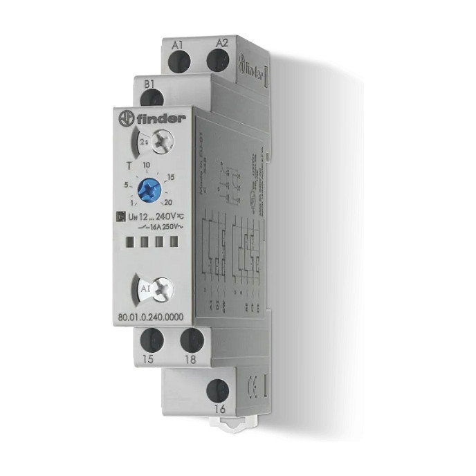 Finder 80.01.0.240.0000 Relé Multifunción 16A 12-240VAC/DC Finder 80.01.0.240.0000 Relé Multifunción 16A 12-240VAC/DC