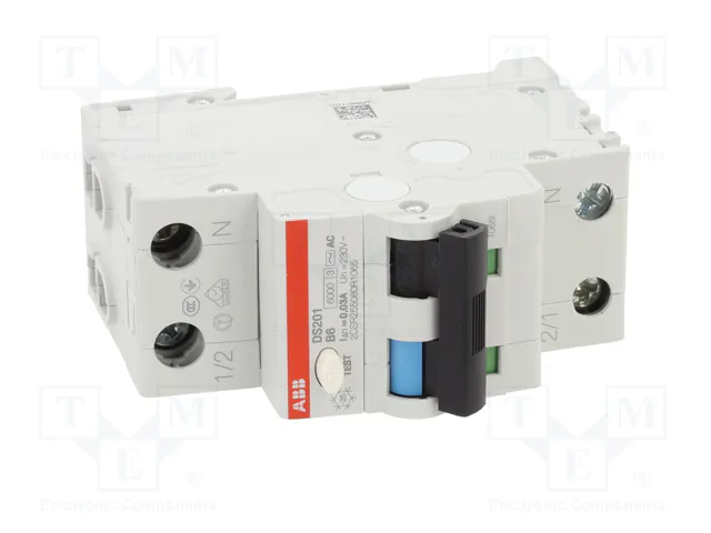 ABB DS201AC-B6/0.03 RCBO 6A 30mA 230VAC ABB DS201AC-B6/0.03 RCBO 6A 30mA 230VAC