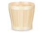 Ibergarden Cubre Macetas Redondo Bambú y Plástico PVC Natural 15.5 cm (Set de 24)