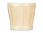 Ibergarden Cubre Macetas Redondo Bambú y Plástico PVC Natural 15.5 cm (Set de 24)